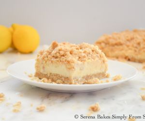 Creamy Lemon Cheesecake Crumb Bars