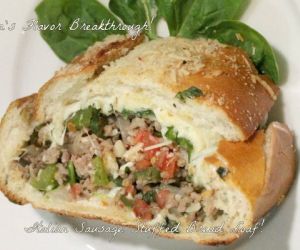 Italian Sausage Stuffed Bread Loaf!