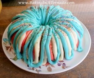 Firecracker Red White and Blue Cake
