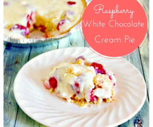 Raspberry White Chocolate Cream Pie