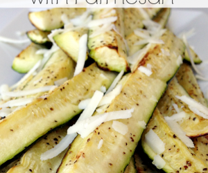 Oven Roasted Zucchini with Parmesan