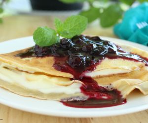 Lemon Blueberry Crepes