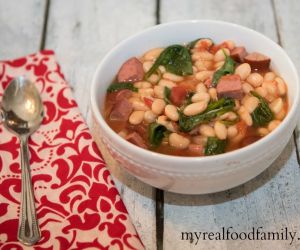 Kielbasa and Spinach Soup