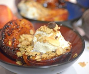 Grilled Peach Crisp