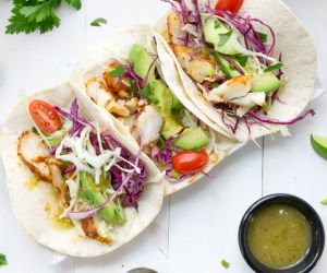 BLACKENED COD FISH TACOS