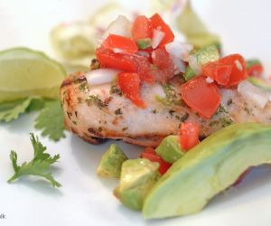 Cilantro Lime Grilled Chicken with Avocado Salsa -Video Included!