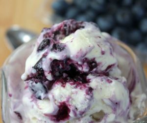 No-Churn Blueberry Cheesecake Ice Cream