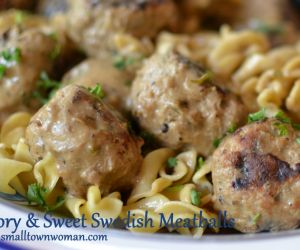 Savory & Sweet Swedish Meatballs