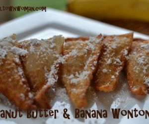 Peanut Butter Banana Wontons