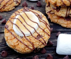 S'more Chocolate Chip Cookies