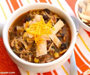 Slow Cooker Chicken Tortilla Soup