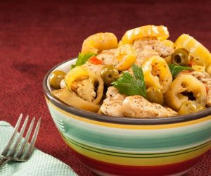 Sautéed Chicken Breast with Pink's Hot Peppers