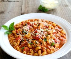 Grilled Chicken and Pasta with a Creamy Tomato Sauce