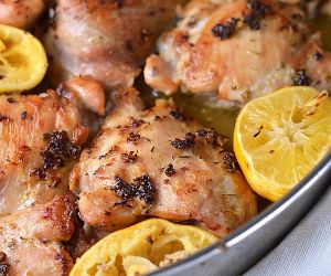 Pan roasted lemon chicken