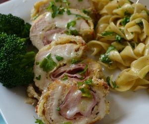 Chicken Cordon Bleu Roll Ups