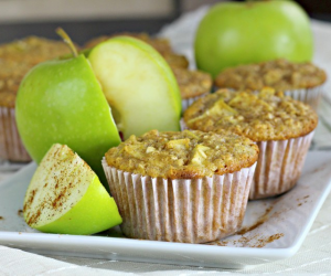 Apple Cinnamon Oatmeal Gluten-Free Muffins