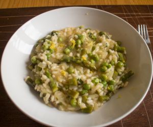 Asparagus Lemon Mint and Pea Risotto