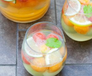 Sparkling Melon Ball Sangria