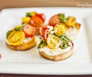 Bruschetta with Fresh Mozzarella