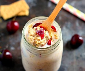 Cherry Pie Overnight Oats