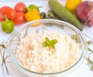 How To Make Cauliflower Rice or Couscous