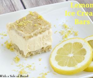 Lemon Ice Cream Bars