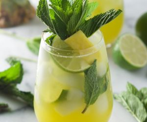 Sparkling Mint Pineapple Lemonade