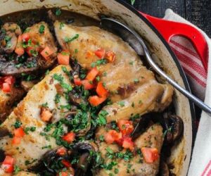 Healthy and Easy Chicken Marsala...A One Pan Meal