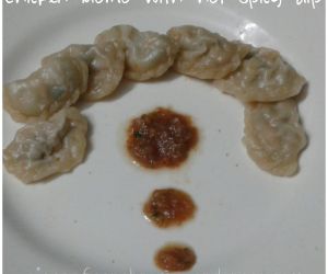 Homemade Chicken Momo (dumpling) with spicy hot dip (Nepali Classic)- No steamer / No soy products!