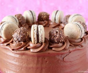 Hazelnut Macaron Cake