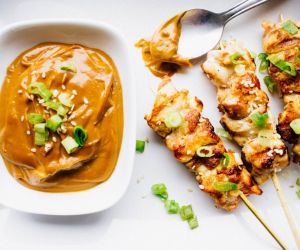 Grilled chicken satay