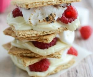 Raspberry White Chocolate S'mores