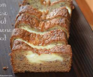 Cream Cheese Filled Banana Bread