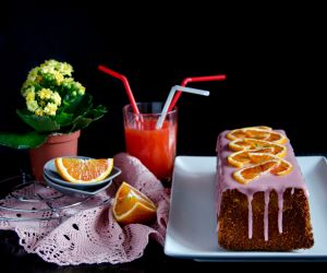 Blood Orange Polenta Cake