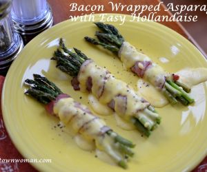 Bacon Wrapped Asparagus with Easy Hollandaise