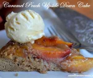 Caramel Peach Upside Down Cake