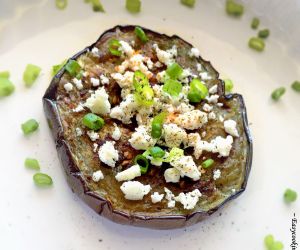 7 Minutes Pan-Roasted Eggplant with Feta