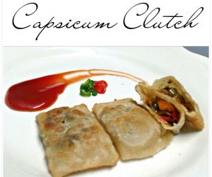 Crispy Capsicum Clutch (bags) - Snack/Starter