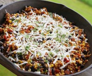 Mexican Chorizo, Rice and Bean Skillet