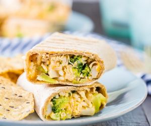 Ranch Broccoli Chicken Burritos