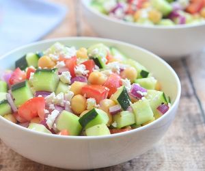 Cucumber Tomato and Feta Salad