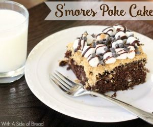 S'MORES POKE CAKE