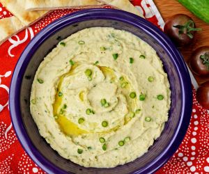 White Bean and Garlic Scape Dip