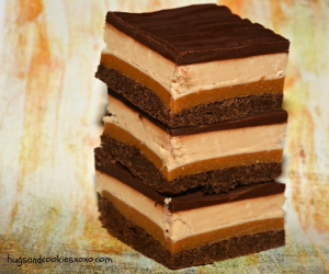 Peanut Butter & Caramel 4 Layer Brownies