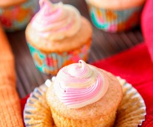 Rainbow Sherbet Cupcakes