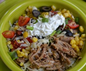 Crock Pot Mexican Pork & Rice Bowl