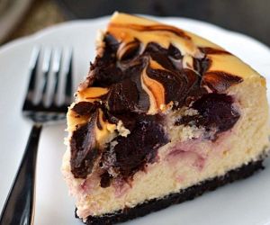 Chocolate covered cherry cheesecake