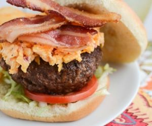 Bacon and Pimento Cheese Burgers