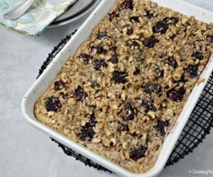 Lemon Blackberry Baked Oatmeal