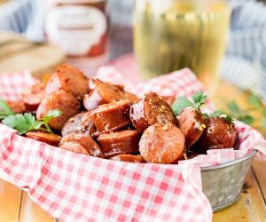 Slow Cooker Sweet & Spicy Kielbasa